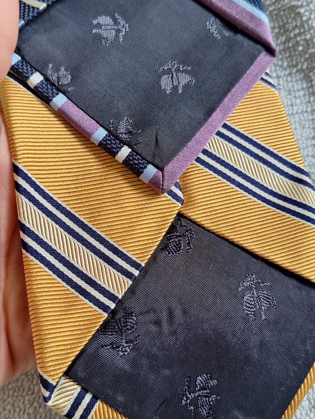 6 Man Ties Bundel .100%Silk Brooks Brothers,Tasso Elba, Nicol Miller, Standford — image 6 of 7